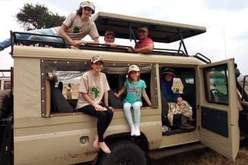 Bush picnic lunch setup during a safari game drive in Kenya