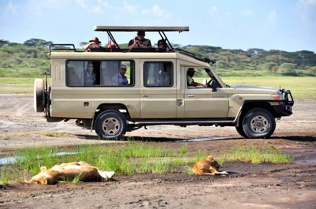 Well-maintained safari Land Cruiser ready for game drive