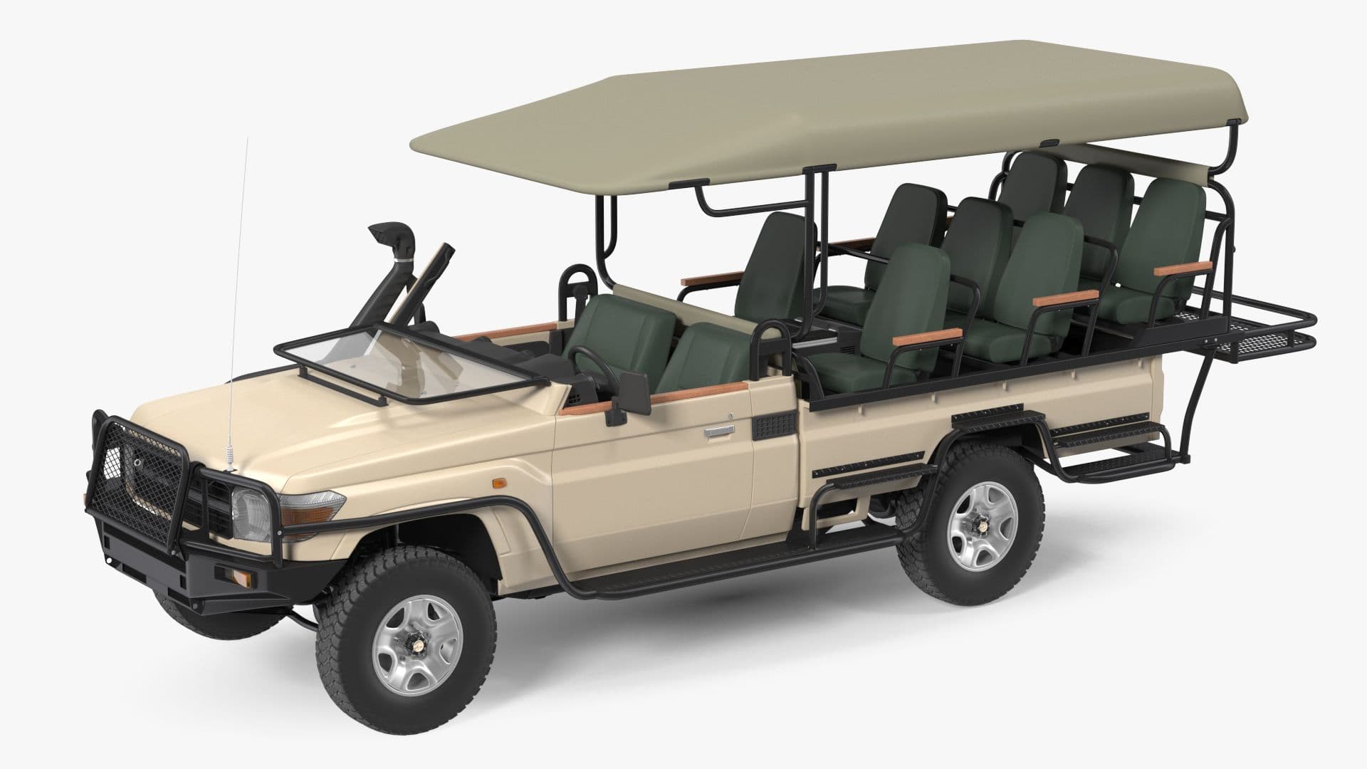 Land Cruiser in the bush on a game drive